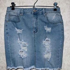 Fashion Nova Jean Skirt